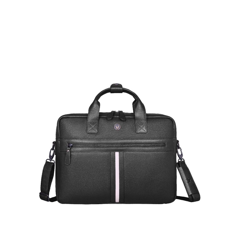 WildHorn Textured Leather Laptop Bag