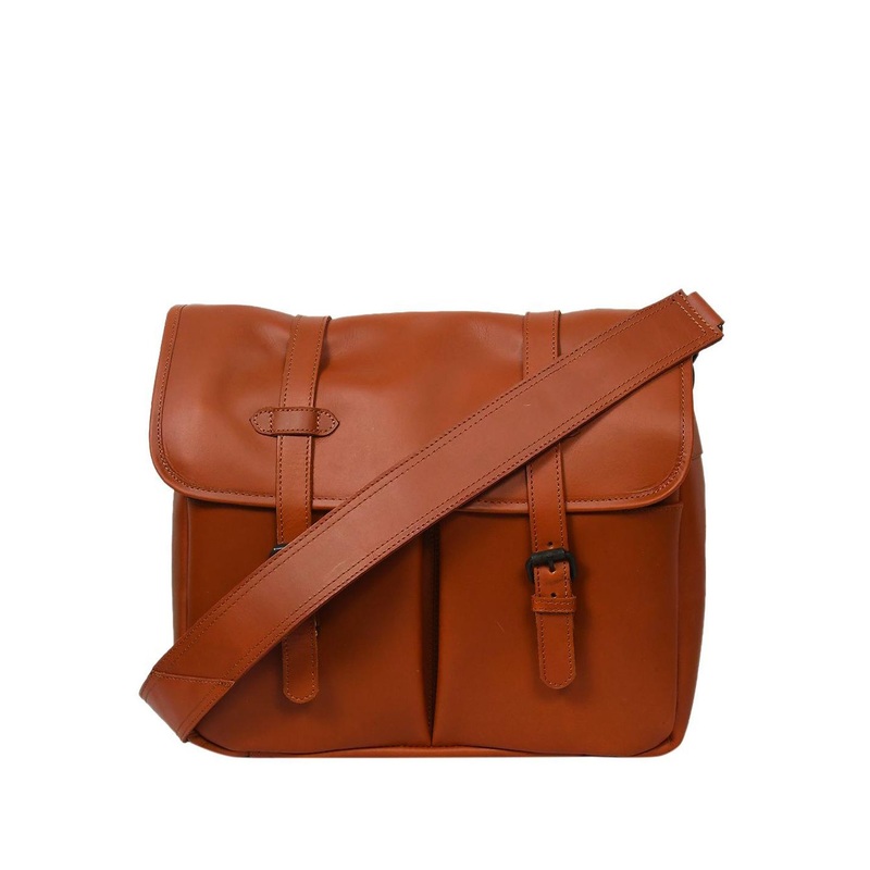 Celtic Men Solid Structured Quilted Leather Sling Bag