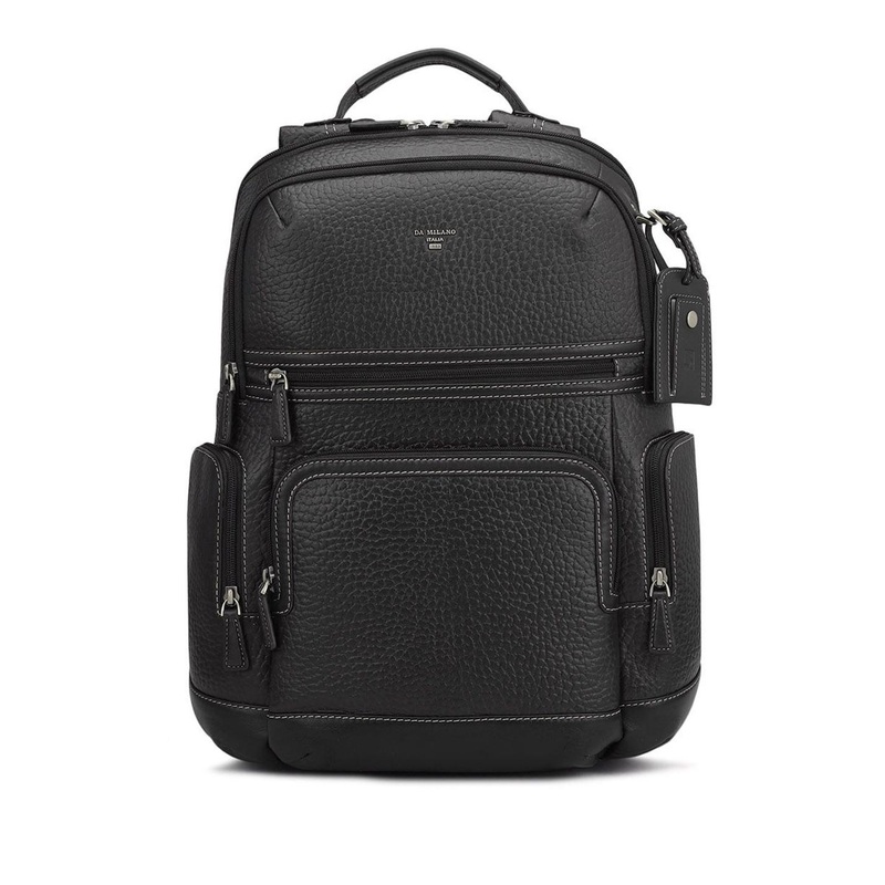 Da Milano Men Large Leather Backpack