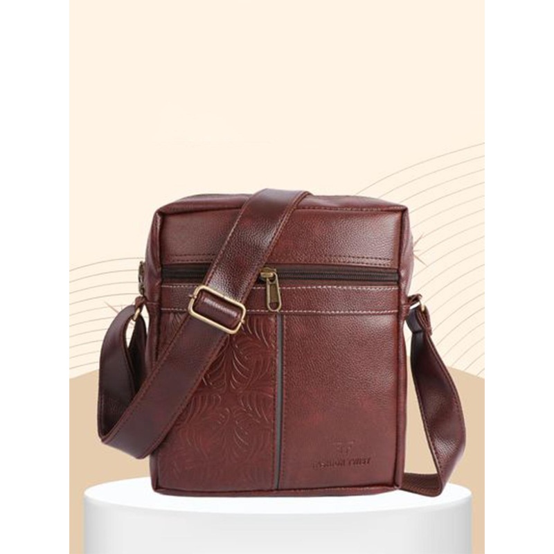 Fashion twist Unisex Textured Crossbody Messenger Bag