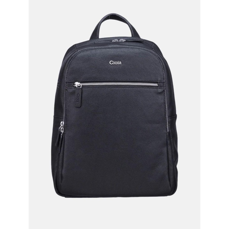 GIOIA Mens Black Louis Medium Backpack