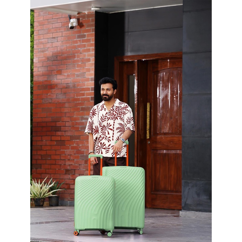 Nasher Miles Capri Set of 2 Hard-Sided Polypropylene Luggage Trolley Bag