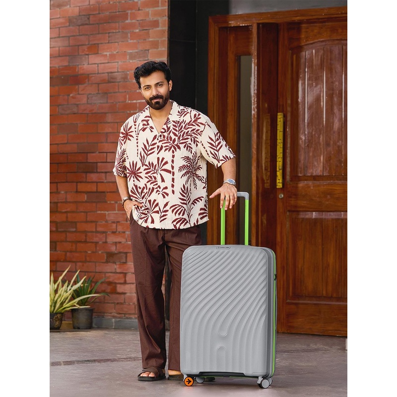 Nasher Miles Capri Textured Hard-Sided Large Trolley Bag