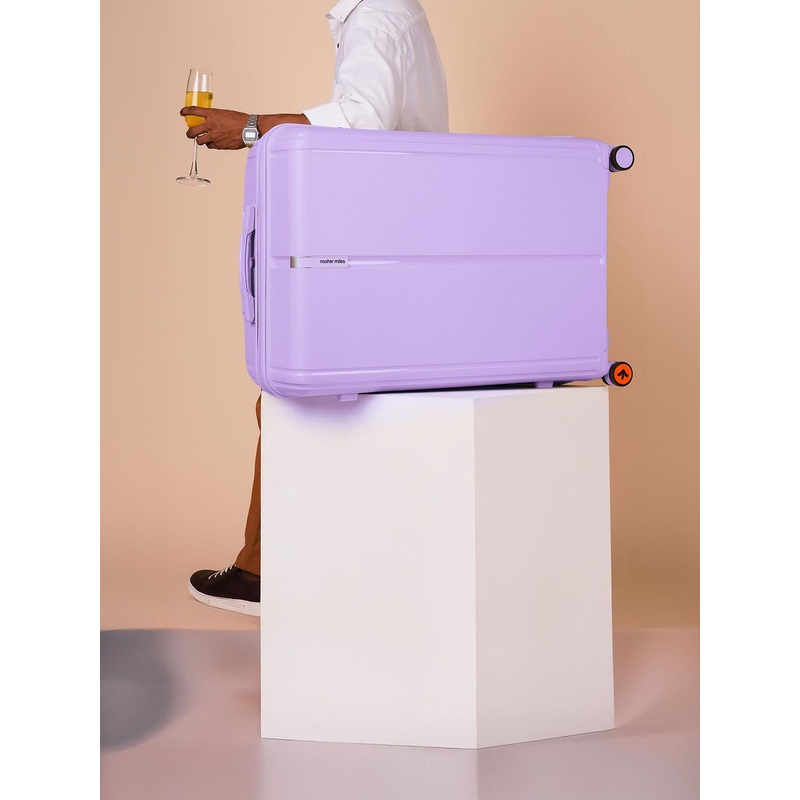 Nasher Miles The Line Polypropylene Large Purple Trolley Bag  – 28 inch (75cm)