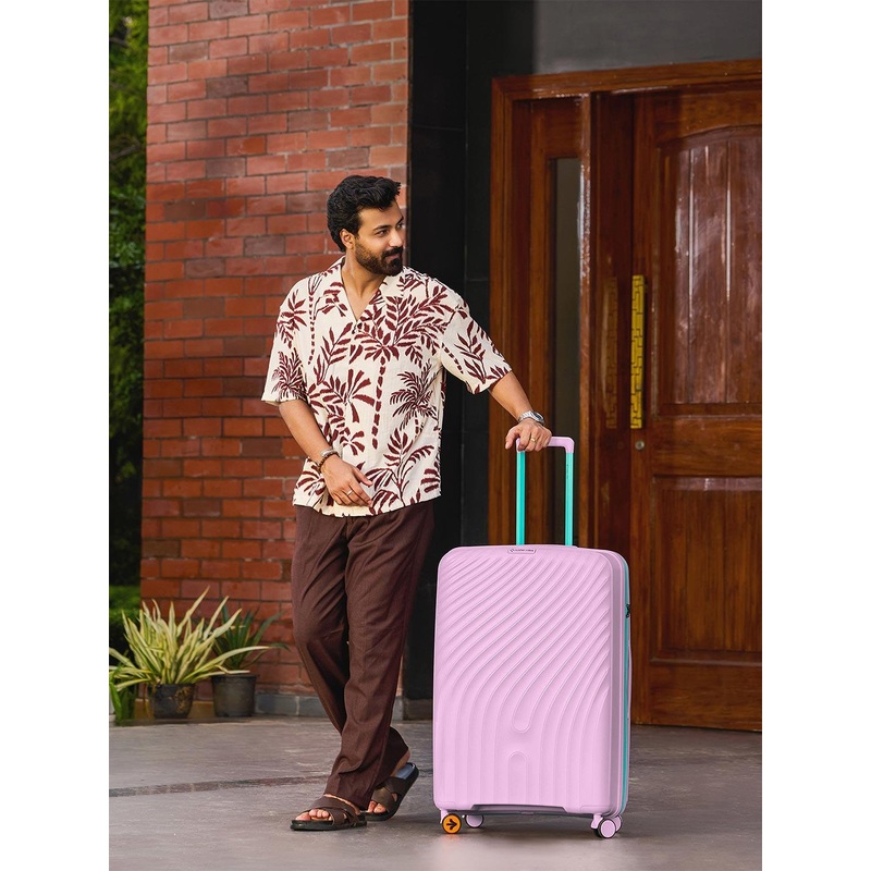 Nasher Miles Unisex Capri Textured Hard-Sided Large Trolley Bag