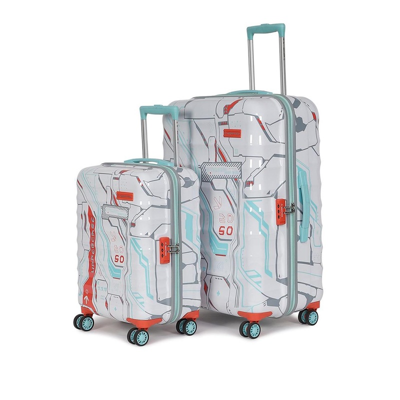 uppercase Cyber Punk Set Of 2 Hard Luggage Trolley Bag