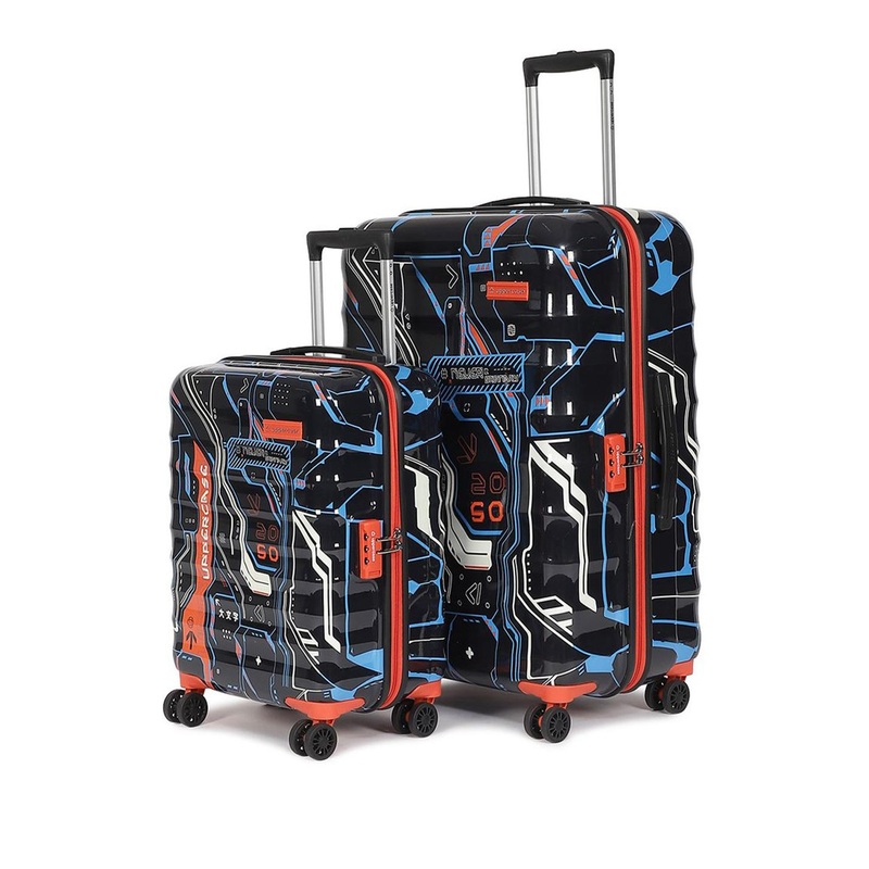 uppercase Cyber Punk Unisex Set Of 2 Hard Case Suitcase