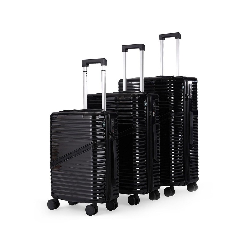 Assembly Unisex Set Of 3 Oblique Family Trolley Bags