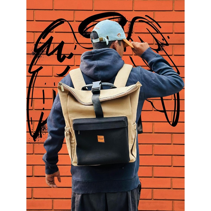 ATTAACHE ACCESSORIES Unisex Colourblocked Backpack