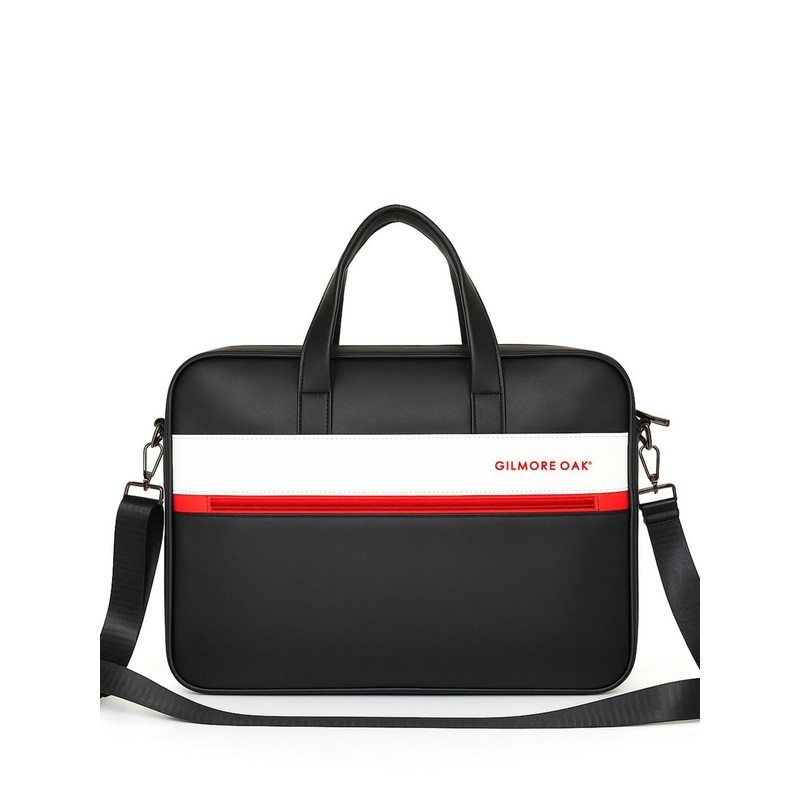 GILMORE OAK Men Colourblocked PU Laptop Sleeve