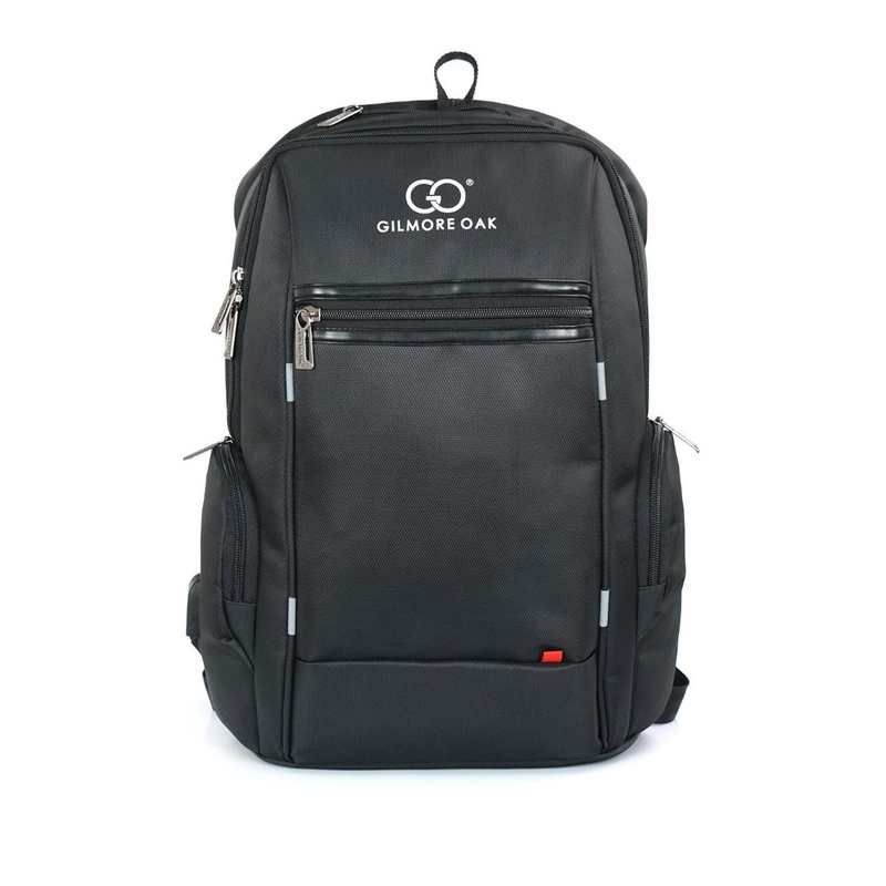 GILMORE OAK Men Typography Backpack with USB Charging Port
