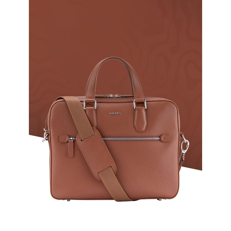 HALDEN Unisex Leather Laptop Bag