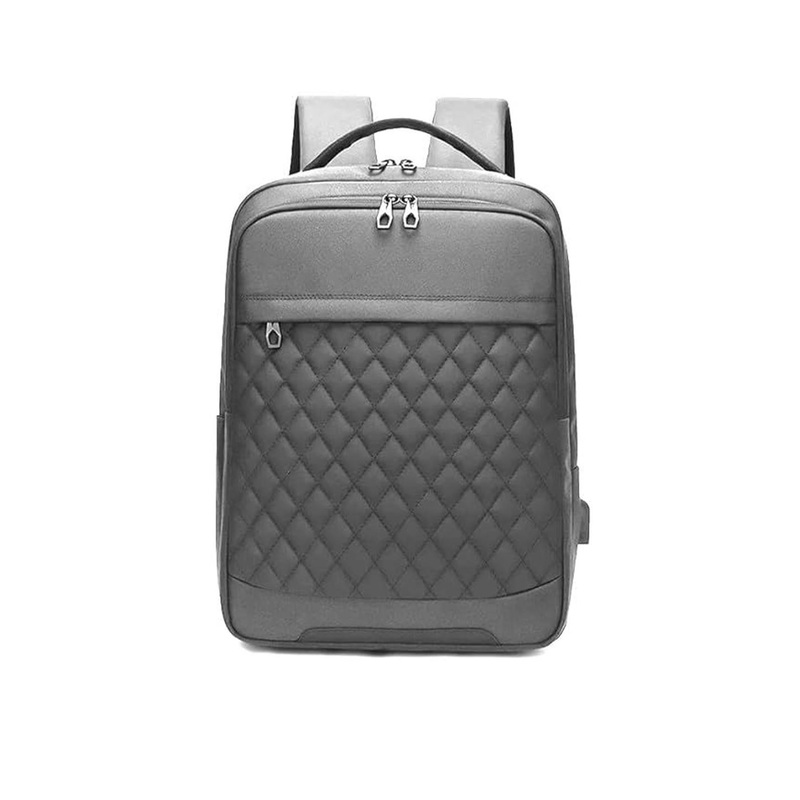 Impulse Unisex Geometric Backpack with USB Charging Port