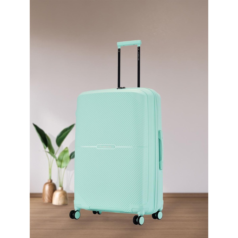 Nasher Miles Hawaii Polypropylene TSA Lock Large Pastel Green Trolley Bag – 28 Inch (75cm)