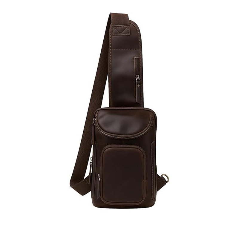 PRANJALS HOUSE Unisex Leather Messenger Bag