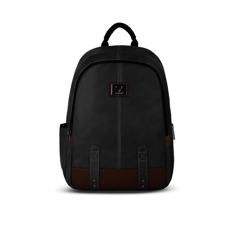 REDHORNS Unisex Leather Water Resistant Laptop Backpack with Anti-Theft