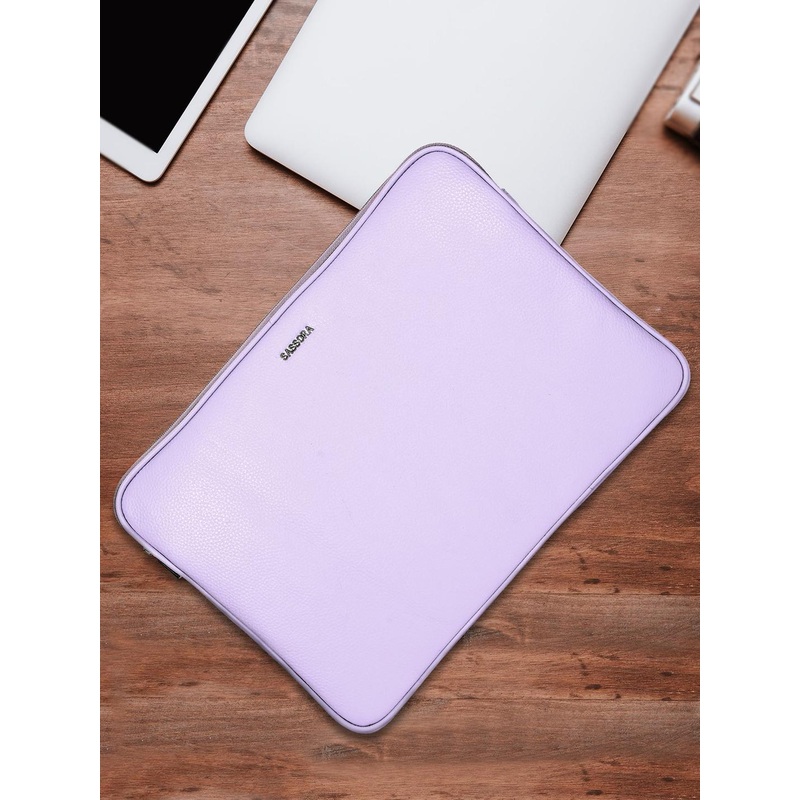 Sassora Unisex Leather Slim Laptop Sleeve