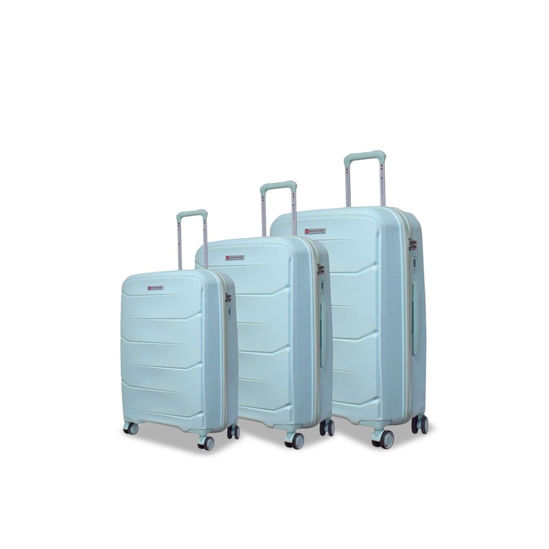 SWISS MILITARY 3 Pieces Edge Hard Lightweight Trolley Bags