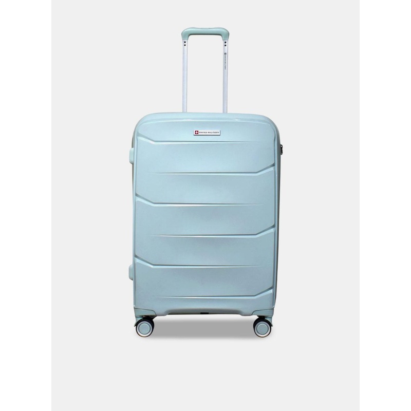 SWISS MILITARY Textured Hard Sided Polypropylene Cabin Trolley Suitcase
