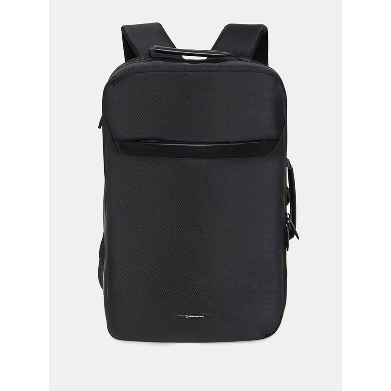 SWISS MILITARY Unisex Solid Backpack With USB Charging Port