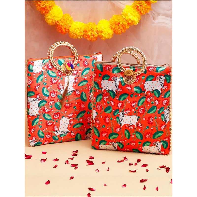 Archies Animal Printed Handheld Bag