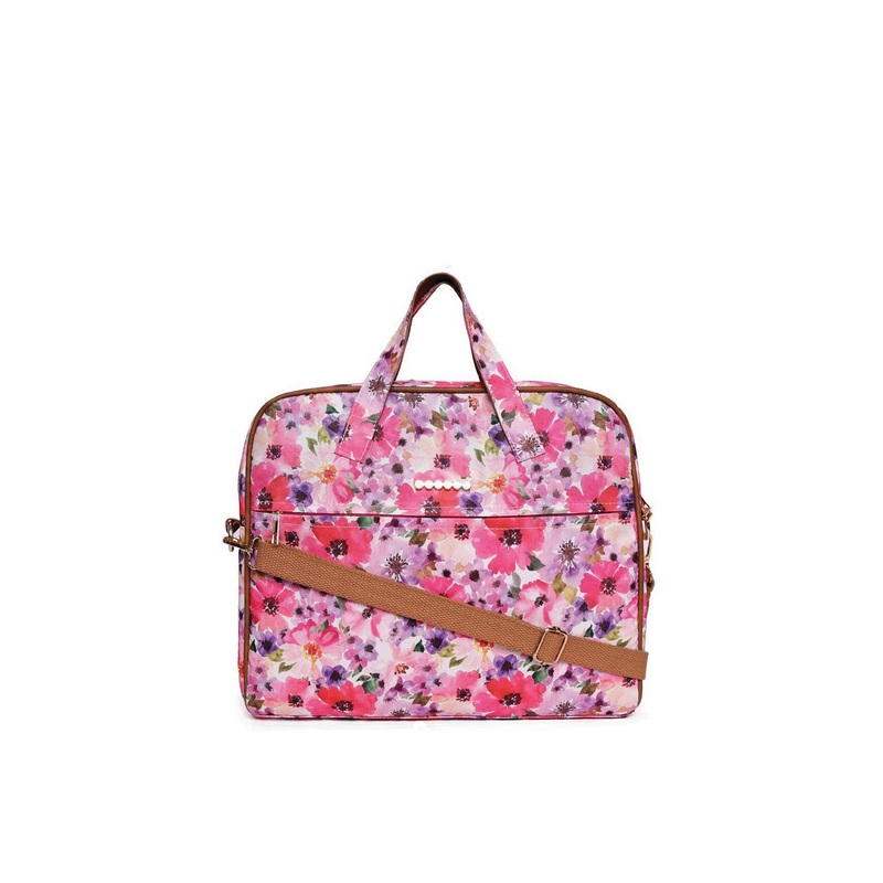 ASTRID Men Pink & Purple PU Laptop Bag