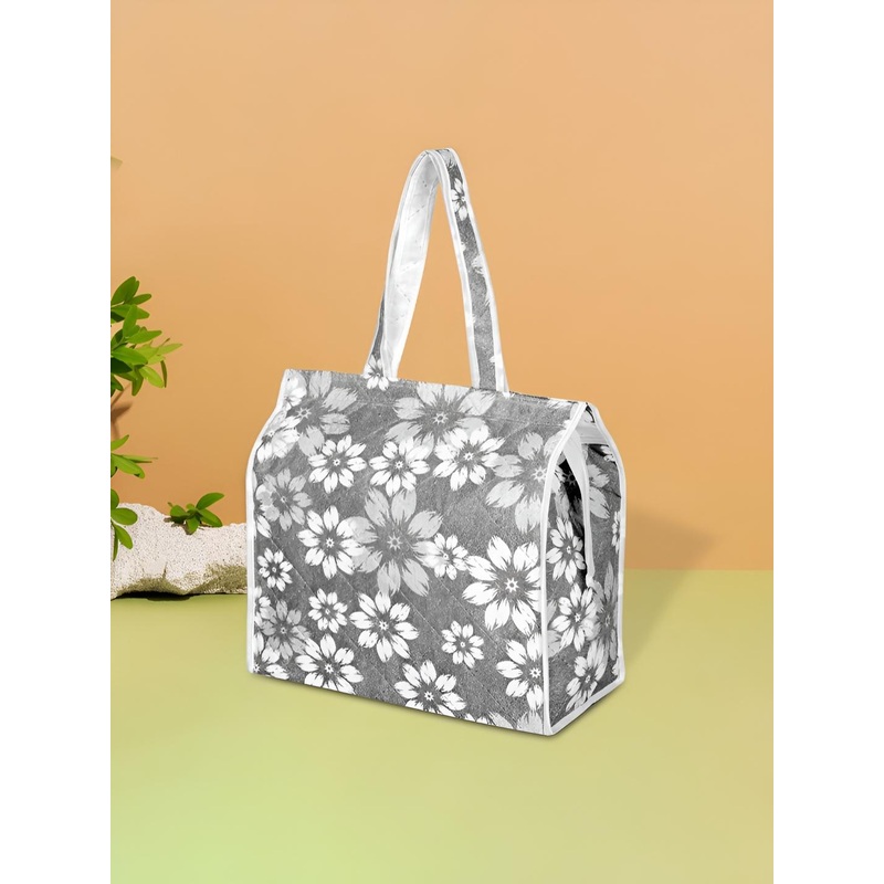 Aura Unisex Floral Printed Shopper Tote Bag