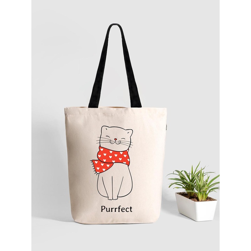 EcoRight Zipper Tote Bag – Purrfect