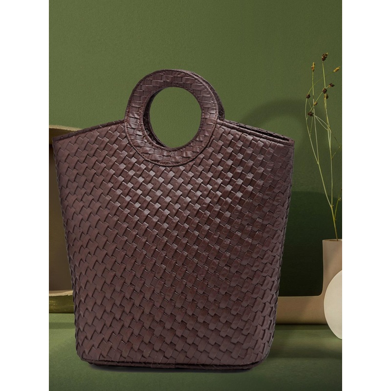 ENSAC PU Structured Handheld Bag with Quilted