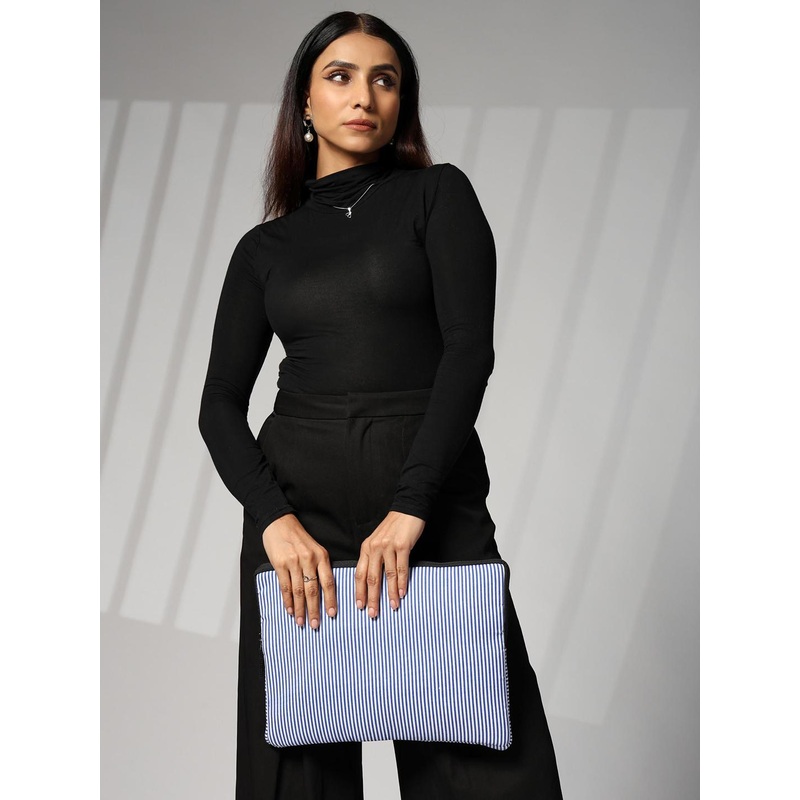 ENSAC Unisex Striped Padded Laptop Bag