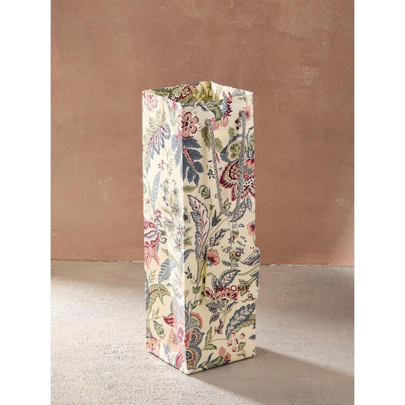 Fabindia Floral Printed Swagger Handheld Bag with Tasselled