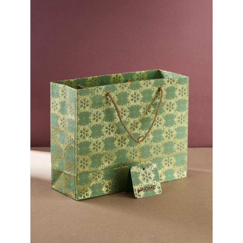 Fabindia Unisex Floral Printed Structured Handheld Bag