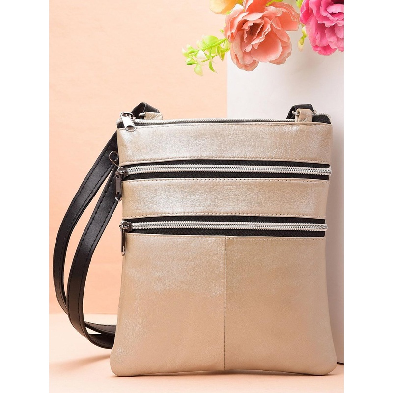 K London Unisex  Leather Swagger Sling Bag