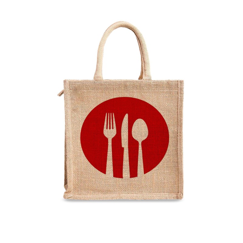 Kuber Industries Typography Printed Structured Handheld Bag