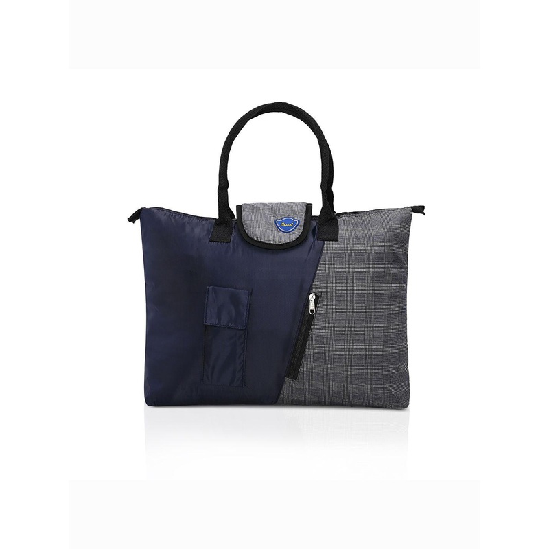 Kuber Industries Unisex Checked Shopper Handheld Bag