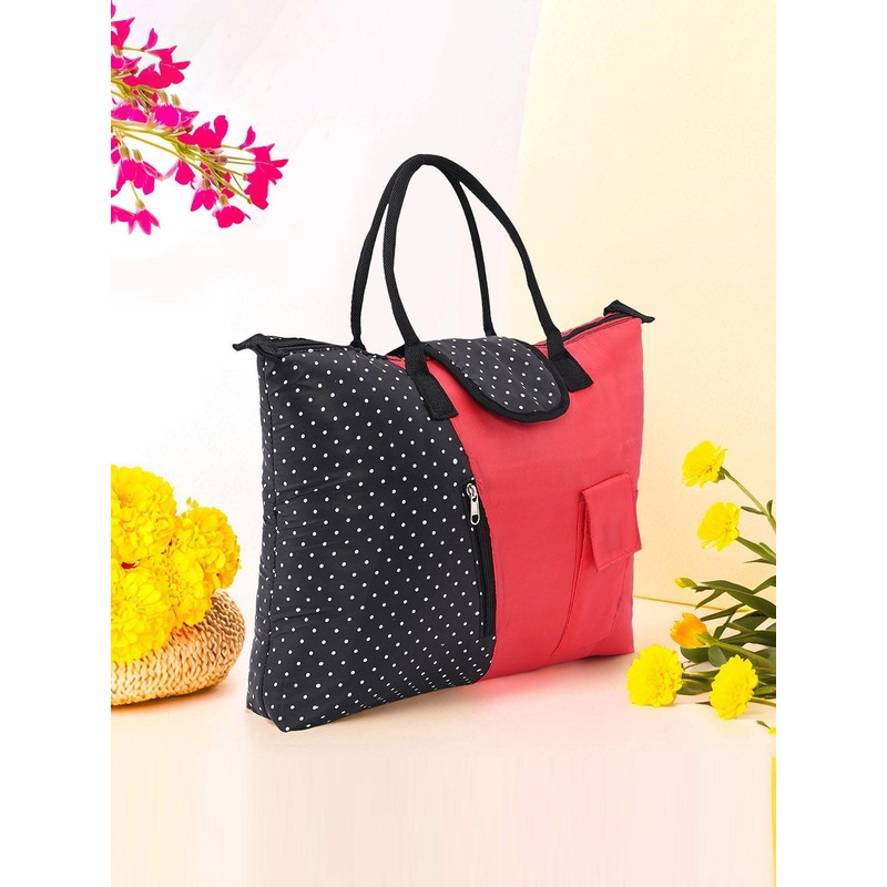 Kuber Industries Unisex Colourblocked Shopper Handheld Bag