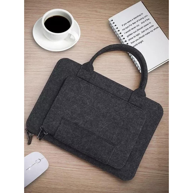 Market99 Unisex Felt Laptop Handbag