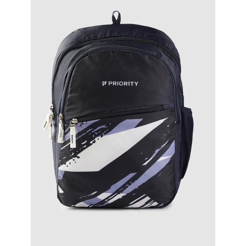 Priority Unisex Abstract Printed Backpack-27L