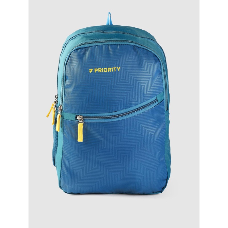 Priority Unisex Geometric Printed Backpack- 27 L