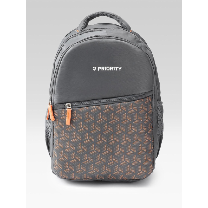 Priority Unisex Geometric Printed Backpack – 38.45 L