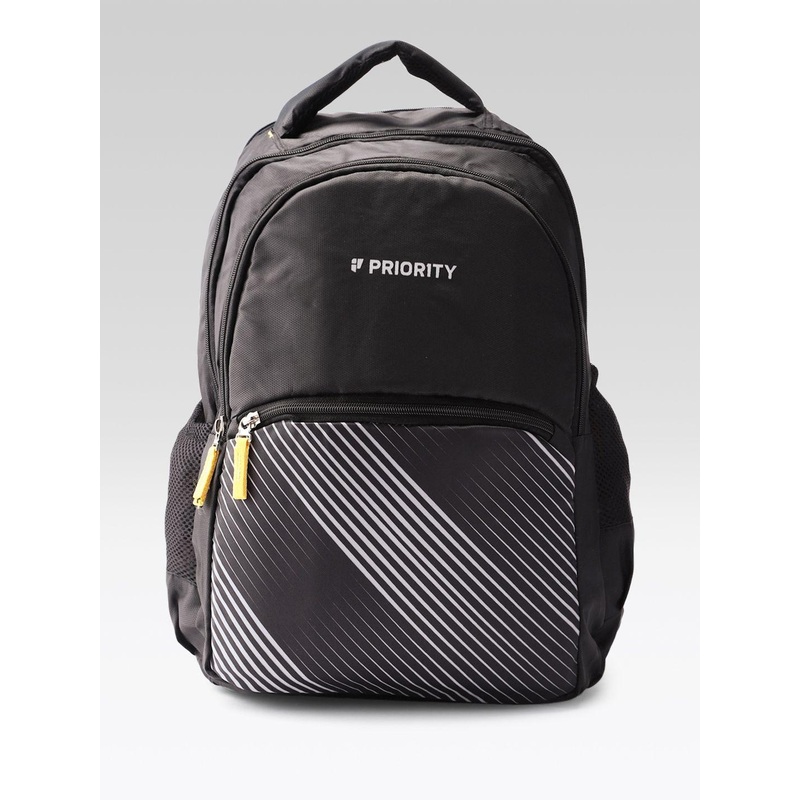 Priority Unisex Striped Laptop Backpack