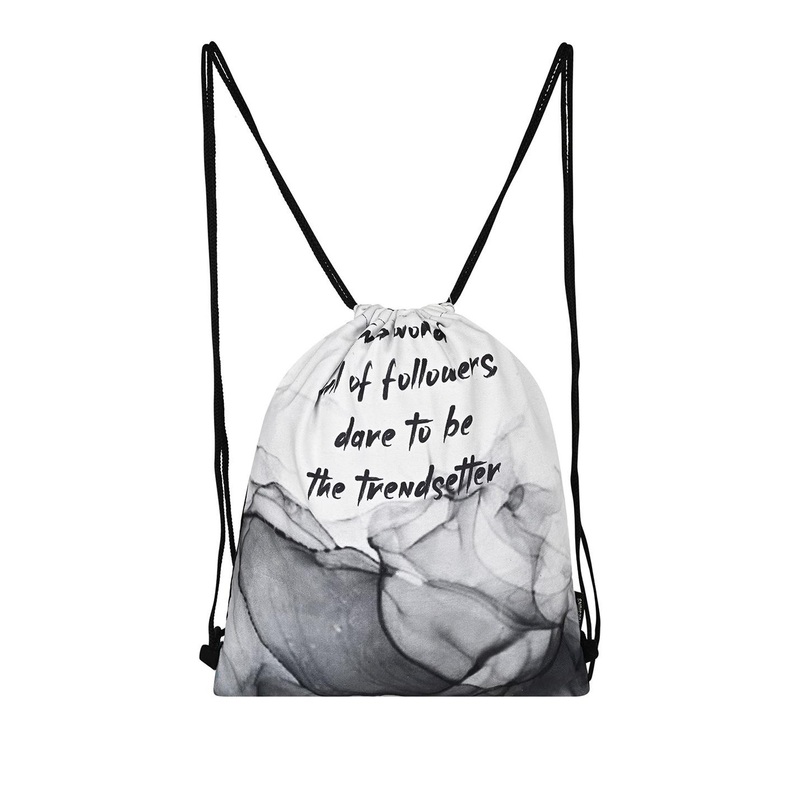 RAK DESIGNS Unisex Typography Drawstring Backpack