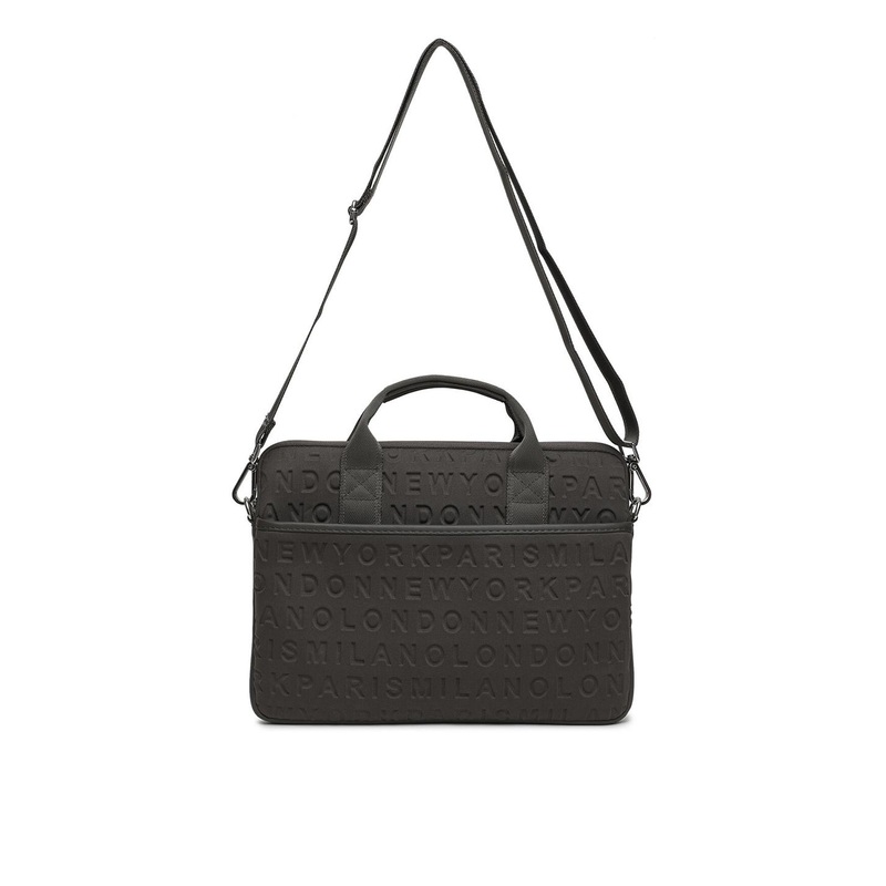 Red Lemon Unisex Olive Green Videshi Collection Fauji Textured 15.6 Inch Laptop Bag