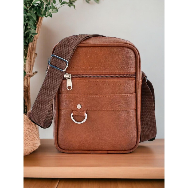 SAMTROH Men PU Messenger Bag