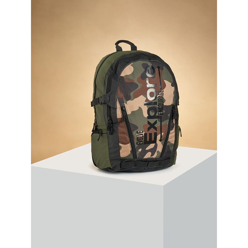 Ajile by Pantaloons Men Camouflage Printed Backpack