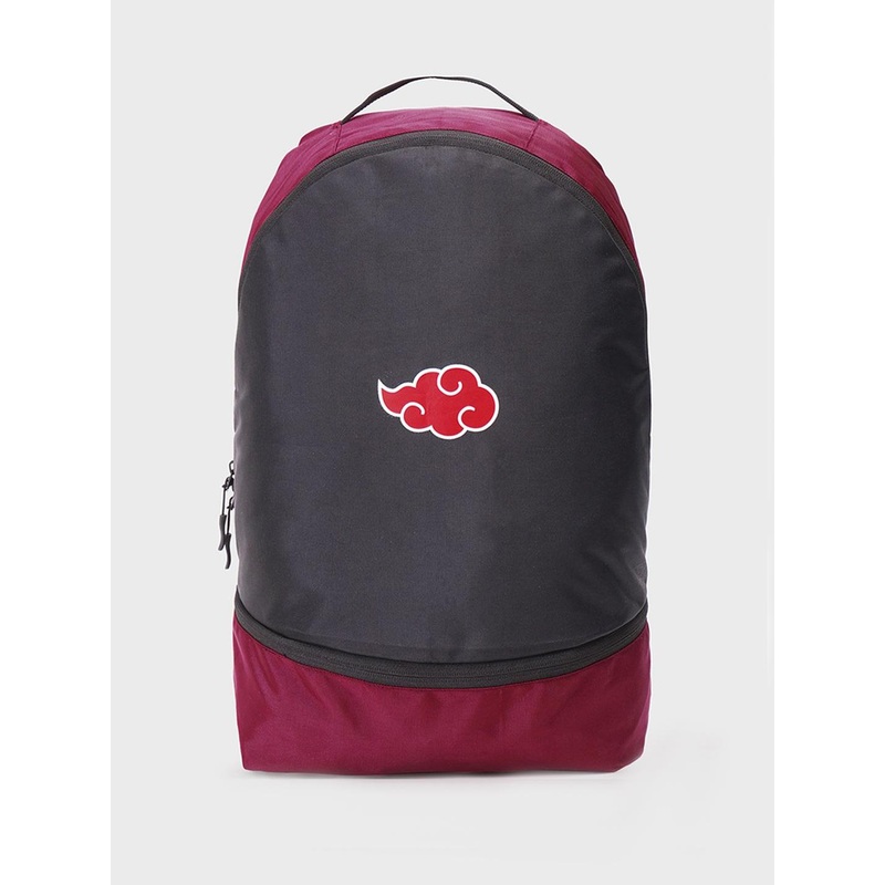Bewakoof Unisex Black Akatsuki Cloud Printed Small Backpack