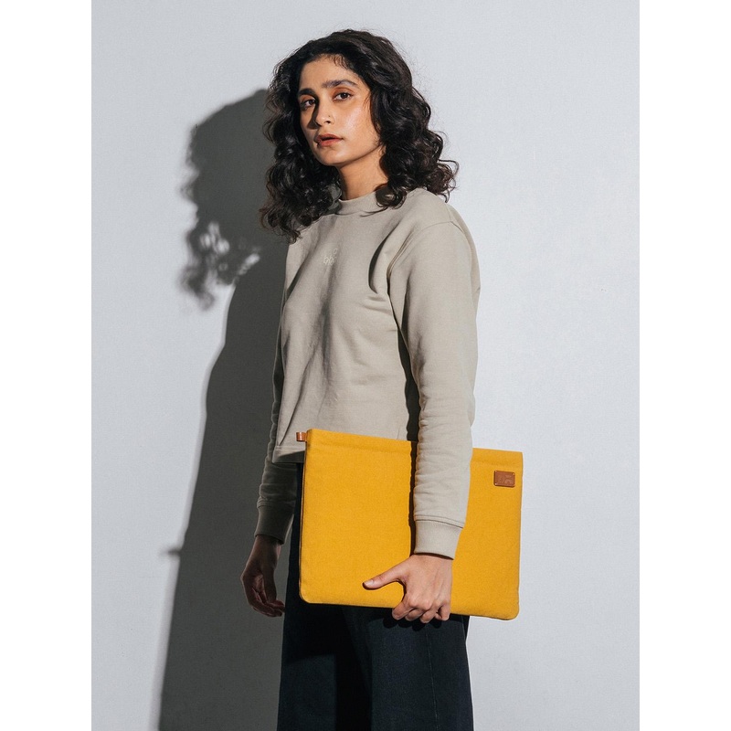 DailyObjects Unisex Mustard Skipper Sleeve Medium For MacBook Air\u002FPro 33.02cm (13 inch)