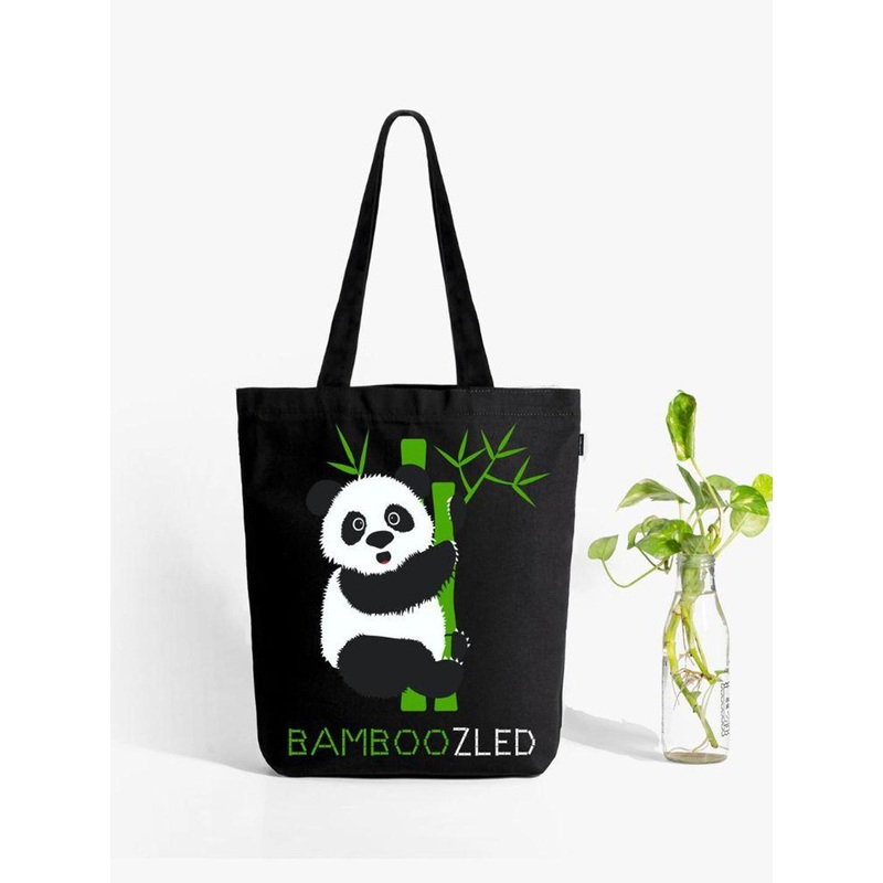 EcoRight Zipper Tote Bag – Bamboozled Panda