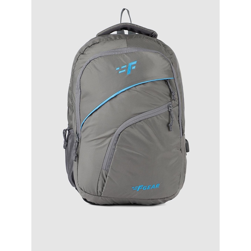 F Gear Unisex Grey Solid Millionaire Doby Backpack