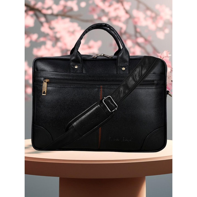 HARD CRAFT Men Laptop Bag With Detachable Sling Strap